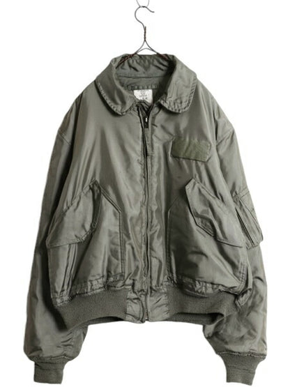 民間 CWU-45P フライト ジャケット XL / 古着 アラミド ミリタリー USAF 空軍 エアフォース 中綿 ボンバー セージ グリーン 大きいサイズ