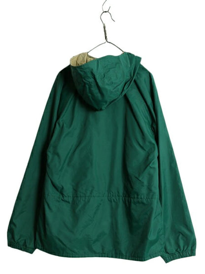 70s 80s エディーバウアー マウンテンパーカー ジャケット メンズ L 古着 Eddie Bauer 黒タグ ヴィンテージ アウトドア ナイロン フード 緑