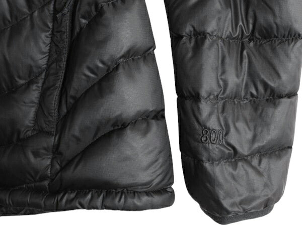 ノースフェイス ナイロン ダウン ジャケット レディース M / The North Face ジャンパー 800フィル ハイネック キルティング パッカブル 黒