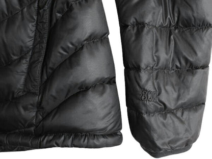 ノースフェイス ナイロン ダウン ジャケット レディース M / The North Face ジャンパー 800フィル ハイネック キルティング パッカブル 黒