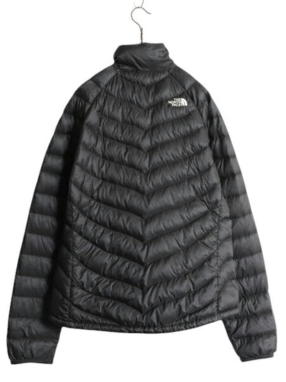 ノースフェイス ナイロン ダウン ジャケット レディース M / The North Face ジャンパー 800フィル ハイネック キルティング パッカブル 黒