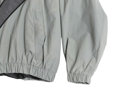 90s 99年製 米軍実物 US ARMY ナイロン トレーニング ジャケット MEDIUM SHORT 古着 オールド 軍物 PFU ミリタリー ブルゾン ジャンパー 灰
