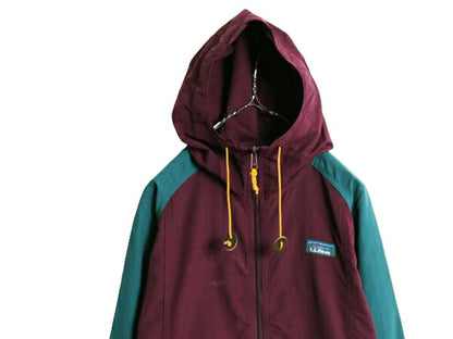 エルエルビーン ナイロン アノラック パーカー ジャケット メンズ M 古着 LLBEAN ジャンパー プルオーバー ハーフジップ マンパ パッカブル