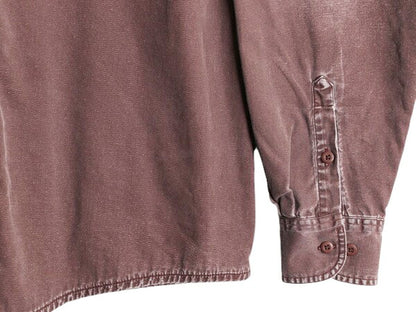 90s カベラス コットン ダック 長袖 シャツ メンズ XL / 90年代 Cabelas 無地 チェック フランネル ライナー付き ジャケット 大きいサイズ