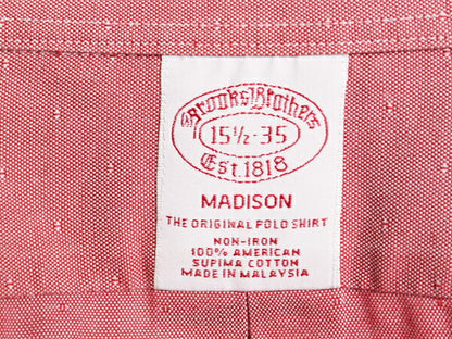 ブルックスブラザーズ 織柄入り 長袖 ボタンダウン シャツ メンズ M / Brooks Brothers ピマ コットン 長袖シャツ ワイシャツ ポケット付き