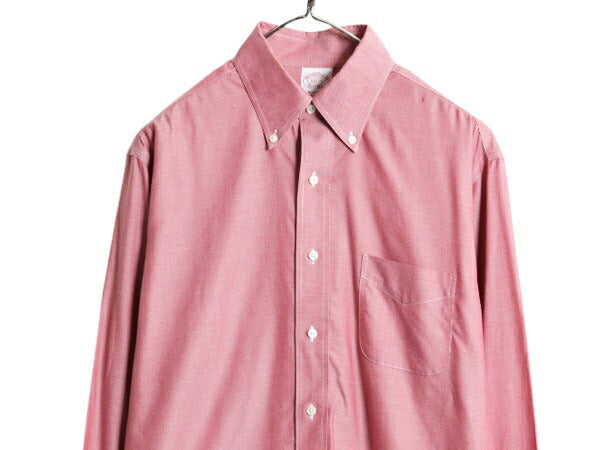 ブルックスブラザーズ 織柄入り 長袖 ボタンダウン シャツ メンズ M / Brooks Brothers ピマ コットン 長袖シャツ ワイシャツ ポケット付き