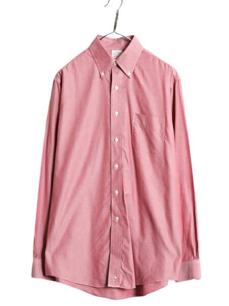 ブルックスブラザーズ 織柄入り 長袖 ボタンダウン シャツ メンズ M / Brooks Brothers ピマ コットン 長袖シャツ ワイシャツ ポケット付き