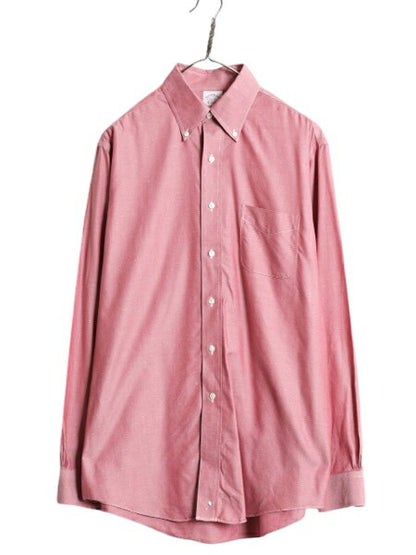 ブルックスブラザーズ 織柄入り 長袖 ボタンダウン シャツ メンズ M / Brooks Brothers ピマ コットン 長袖シャツ ワイシャツ ポケット付き