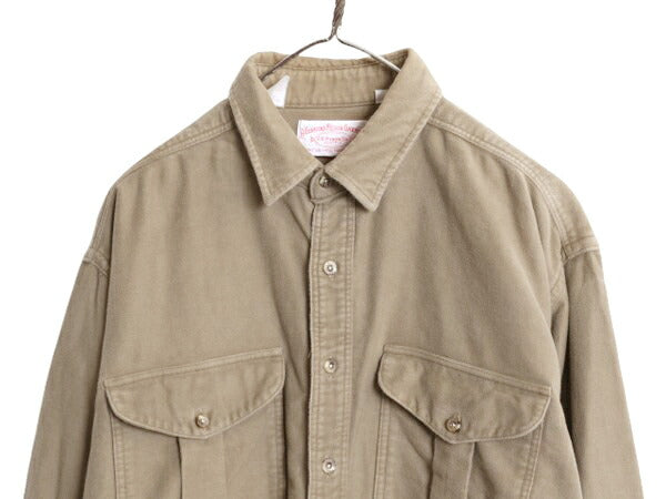 US企画 フィルソン モールスキン シャツ メンズ XL / FILSON コットン ネルシャツ シャモア 長袖シャツ ヘビーウェイト ネル 大きいサイズ