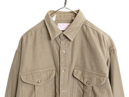 US企画 フィルソン モールスキン シャツ メンズ XL / FILSON コットン ネルシャツ シャモア 長袖シャツ ヘビーウェイト ネル 大きいサイズ
