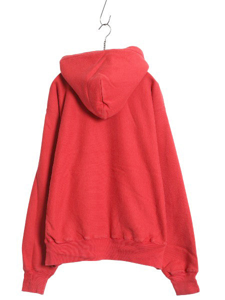 00s チャンピオン プレミアム リバースウィーブ カレッジ プリント スウェット パーカー メンズ L / オールド トレーナー プルオーバー 赤