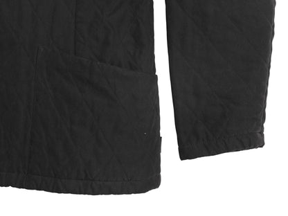 バブアー シェイプド マイクロファイバー キルト ショート ジャケット レディース M / 中綿 キルティング ブルゾン ハーフ コート ブラック