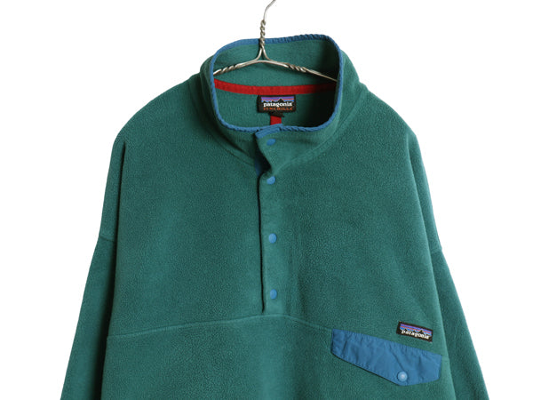 パタゴニア シンチラ スナップT メンズ XXL 15年製 古着 プルオーバー フリース ジャケット ハイネック アウトドア ツートン 大きいサイズ