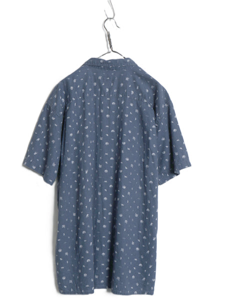 パタゴニア 総柄 半袖 シャツ メンズ XXL / 22年製 アウトドア ヘンプ 麻 オーガニック コットン ハワイアン アロハ ボックス 大きいサイズ