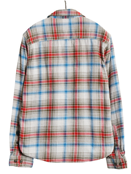 パタゴニア ロングスリーブ フィヨルド フランネル シャツ メンズ XS / 18年製 アウトドア チェック ネルシャツ ワンポイント マルチカラー