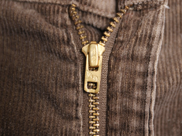 70s USA製 リーバイス 519 コーデュロイ パンツ メンズ 31 32 古着 ヴィンテージ スリム ストレート 細畝 コーズ 42 TALON ブラウン 細身 