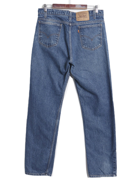 90s リーバイス 505 デニム パンツ メンズ 34 32 / オールド ジーンズ ジーパン スリム ストレート テーパード ボトムス オレンジタブ 濃紺