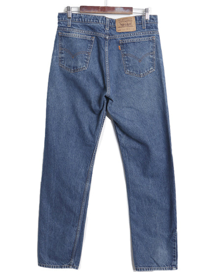 90s リーバイス 505 デニム パンツ メンズ 34 32 / オールド ジーンズ ジーパン スリム ストレート テーパード ボトムス オレンジタブ 濃紺