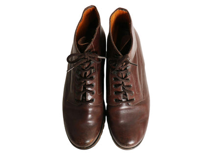90s 00s フランス製 ★ JMウエストン 742 ワーカー ブーツ 8 D 実寸 26.5 27cm 程/ ワーク プレーントゥ アンクルブーツ 本革 レザー 革靴