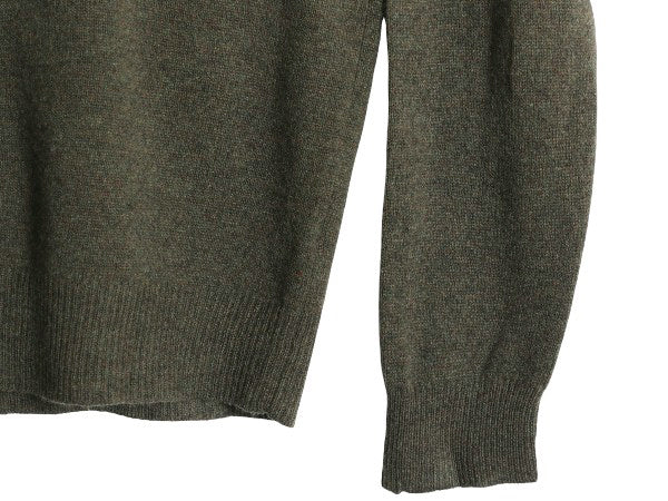 90s ポロ ラルフローレン Vネック ニット セーター メンズ L / オールド ラム ウール ハイゲージ ワンポイント シンプル きれいめ トップス