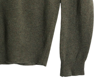 90s ポロ ラルフローレン Vネック ニット セーター メンズ L / オールド ラム ウール ハイゲージ ワンポイント シンプル きれいめ トップス