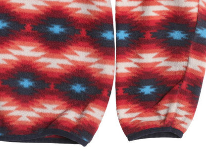 パタゴニア 総柄 ライトウェイト シンチラ スナップT レディース XL / 古着 15年製 フリース プルオーバー ジャケット ブルゾン ネイティブ