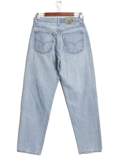 90s USA製 リーバイス シルバータブ デニム パンツ レディース M メンズ 実寸 29 31 オールド ルーズ バギー テーパード ジーパン ジーンズ