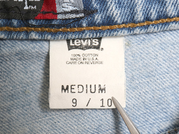 90s USA製 リーバイス シルバータブ デニム パンツ レディース M メンズ 実寸 29 31 オールド ルーズ バギー テーパード ジーパン ジーンズ