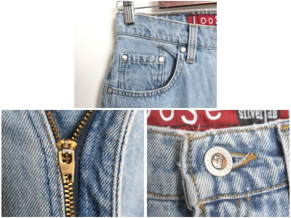 90s USA製 リーバイス シルバータブ デニム パンツ レディース M メンズ 実寸 29 31 オールド ルーズ バギー テーパード ジーパン ジーンズ