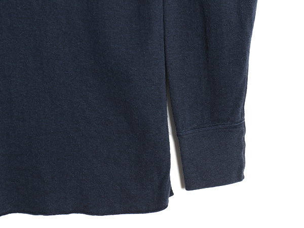 エルエルビーン ヘンリーネック 長袖 Tシャツ メンズ L 古着 TRADITIONAL FIT 無地 ロンT アンダーシャツ 2レイヤー カットソー ネイビー