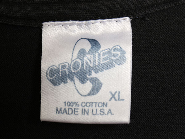 90s USA製 ビートルズ フォト イラスト プリント Tシャツ メンズ XL / オールド オフィシャル バンド ロック グラフィック 大きいサイズ 黒
