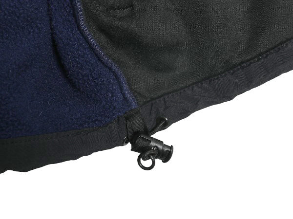 90s ノースフェイス デナリ ベスト メンズ S / オールド アウトドア 前開き 重ね着 フルジップ フリース ナイロン ワンポイント ツートン