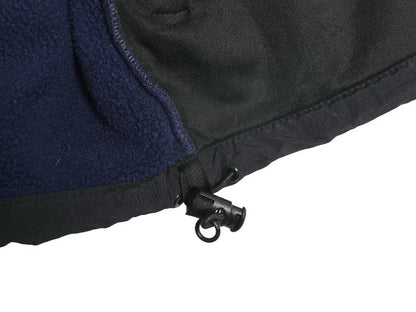 90s ノースフェイス デナリ ベスト メンズ S / オールド アウトドア 前開き 重ね着 フルジップ フリース ナイロン ワンポイント ツートン