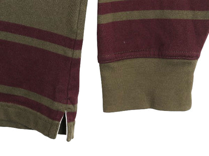 ブルックスブラザーズ ボーダー 長袖 ラガーシャツ メンズ XL / 古着 ラグビー 長袖シャツ ポロシャツ ワンポイント 大きいサイズ ツートン