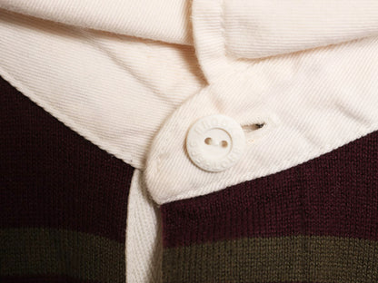 ブルックスブラザーズ ボーダー 長袖 ラガーシャツ メンズ XL / 古着 ラグビー 長袖シャツ ポロシャツ ワンポイント 大きいサイズ ツートン