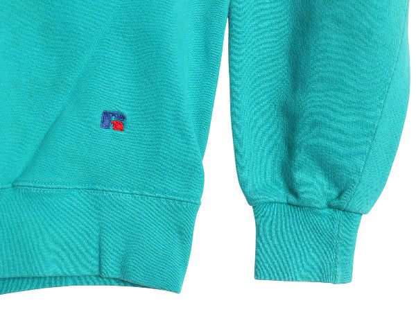 90s USA製 ラッセル 無地 スウェット メンズ レディース XL / オールド トレーナー 前V 裏起毛 ヘビーウェイト ワンポイント 大きいサイズ