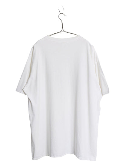 90s ウシ ジョーク アート イラスト プリント Tシャツ メンズ XL 程/ 古着 オールド アニマル キャラクター シングルステッチ 大きいサイズ