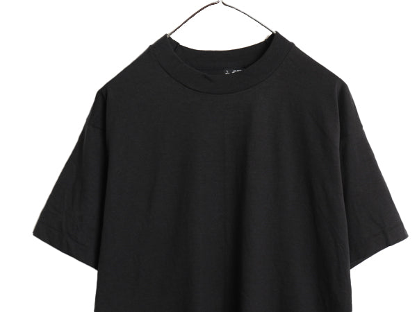 デッドストック 90s USA製 フルーツオブザルーム 無地 半袖 Tシャツ メンズ L / 新品 シングルステッチ カットソー トップス ブランク 黒