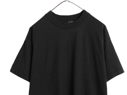 デッドストック 90s USA製 フルーツオブザルーム 無地 半袖 Tシャツ メンズ L / 新品 シングルステッチ カットソー トップス ブランク 黒