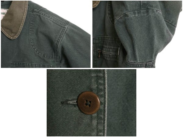 90s エルエルビーン ダック ハンティング ジャケット レディース L オールド カバーオール フィールド コート 脱着 チェック 中綿 ライナー