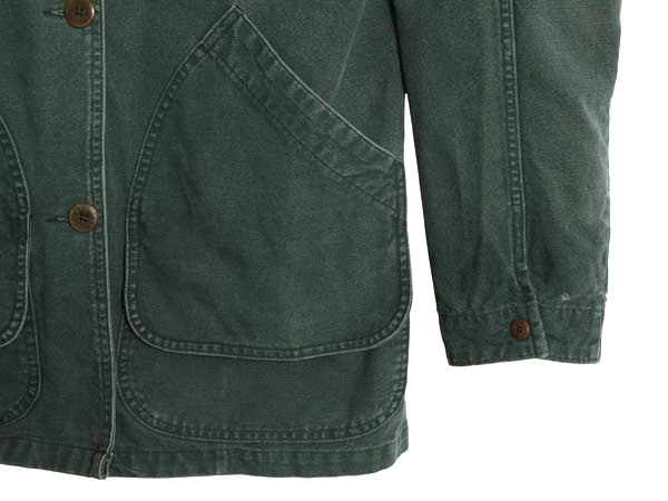 90s エルエルビーン ダック ハンティング ジャケット レディース L オールド カバーオール フィールド コート 脱着 チェック 中綿 ライナー