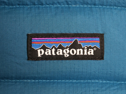 パタゴニア ダウン セーター ベスト レディース S / 15年製 フルジップ 800フィル アウトドア パッカブル 重ね着 前開き ターコイズ ブルー