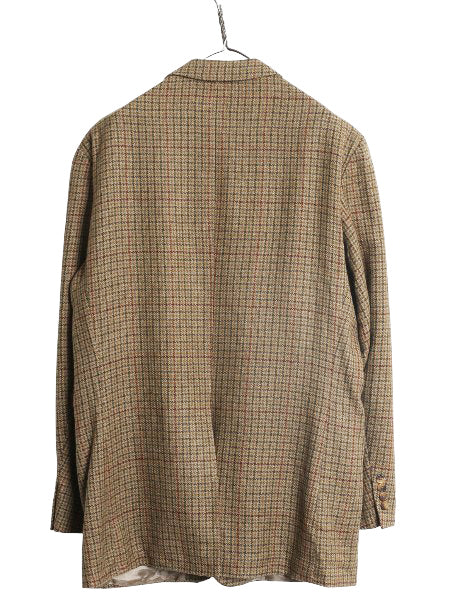 90s POLO UNIVERSITY CLUB ラルフローレン テーラード ジャケット メンズ XL 程/ 古着 オールド ポロ ブレザー ウール アルパカ チェック