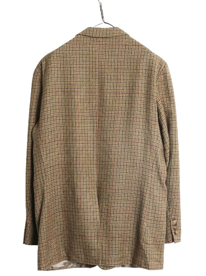 90s POLO UNIVERSITY CLUB ラルフローレン テーラード ジャケット メンズ XL 程/ 古着 オールド ポロ ブレザー ウール アルパカ チェック