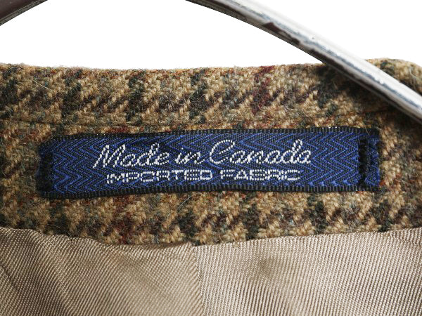 90s POLO UNIVERSITY CLUB ラルフローレン テーラード ジャケット メンズ XL 程/ 古着 オールド ポロ ブレザー ウール アルパカ チェック