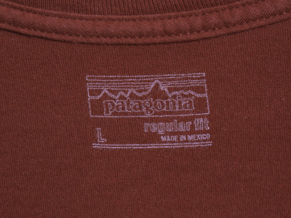 パタゴニア 両面 プリント 長袖 Tシャツ メンズ L / 16年製 アウトドア ロンT ロングスリーブ P6 バックプリント ボックスロゴ カットソー