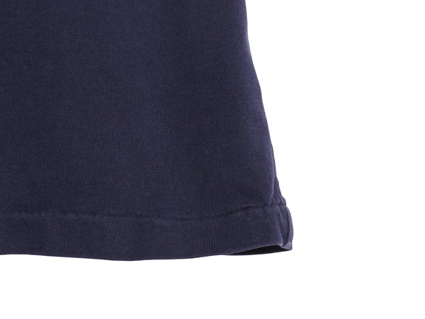 ポロ ラルフローレン 半袖 Tシャツ メンズ M 古着 コットン シングルステッチ ワンポイント カットソー クルーネック シンプル トップス 紺