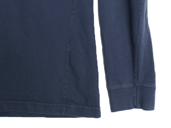 パタゴニア 両面 プリント 長袖 Tシャツ メンズ L 17年製 アウトドア ロンT ロングスリーブ P6 バックプリント ボックスロゴ カットソー 紺