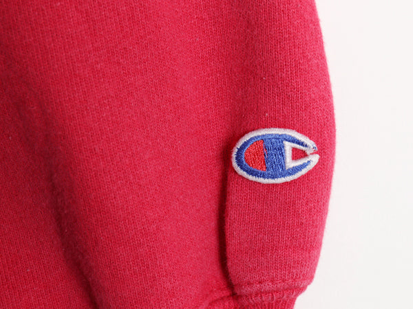 90s USA製 チャンピオン リバースウィーブ スクリプト ロゴ 刺繍 スウェット メンズ M オールド トレーナー 裏起毛 目付き ヘビーウェイト