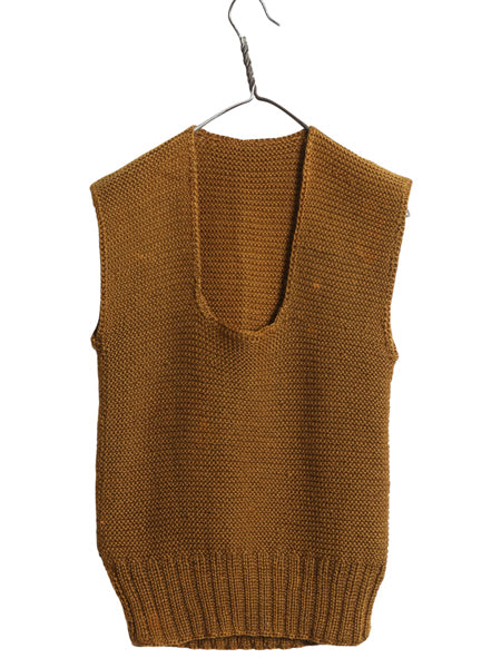 40s ★ アメリカン レッドクロス ウール ハンド ニット ベスト メンズ XS レディース S 程/ ヴィンテージ ミリタリー セーター 赤十字 大戦